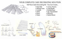 100 Piece Cake Decorating Kit Complete Baking and Frosting Set