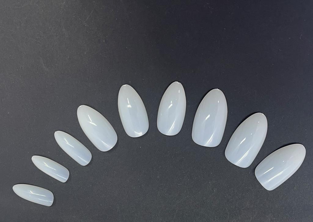 Almond Shaped Nail Tips Acrylic Nails Artificial Full Cover False