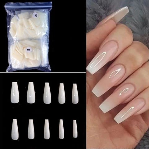 Buy Groove Swirly White Line, Negative Space Press on Nails Any Shape Fake  Nails False Nails Glue on Nails Online in India - Etsy