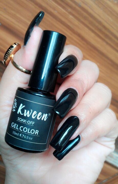nail polish off KWEEN Black UV/LED Gel Nail Polish ,UV gel