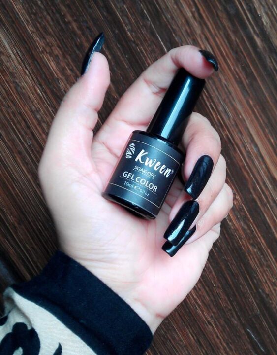 nail polish off KWEEN Black UV/LED Gel Nail Polish ,UV gel