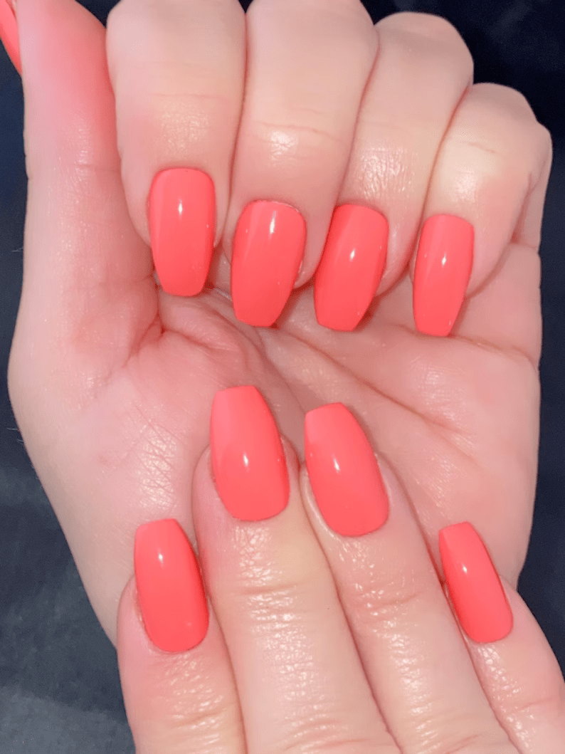 Nail Arts Peachy Punch UV Gel Nail Color Soak off Gel Nail polish Nail Arts Peachy Punch UV Gel Nail Color Soak off Gel Nail polish