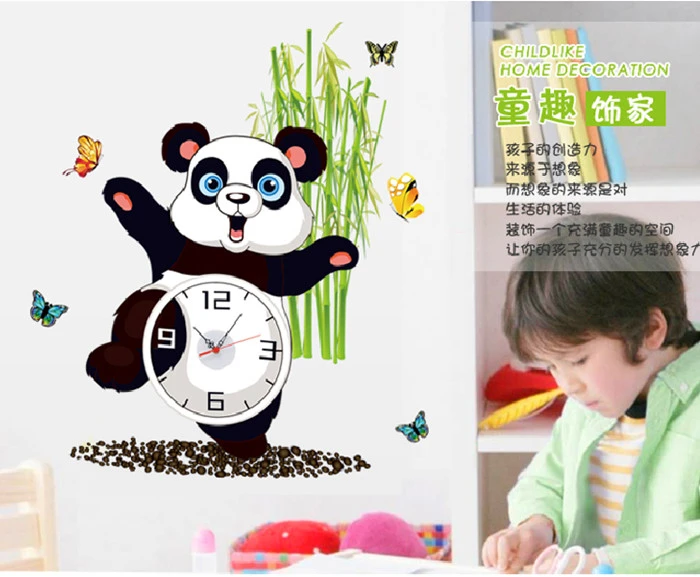 Panda Clock Sticker
